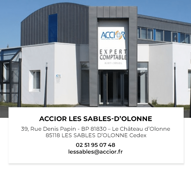 ACCIOR LES SABLES D'OLONNE, Cabinet d'expertise comptable d'audit et de conseil en Vendée.